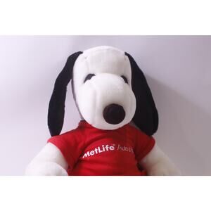Snoopy in Red Shirt, Medium Plush, Dog, Vintage, Stuffed Animal, ~ 250622-WH 349